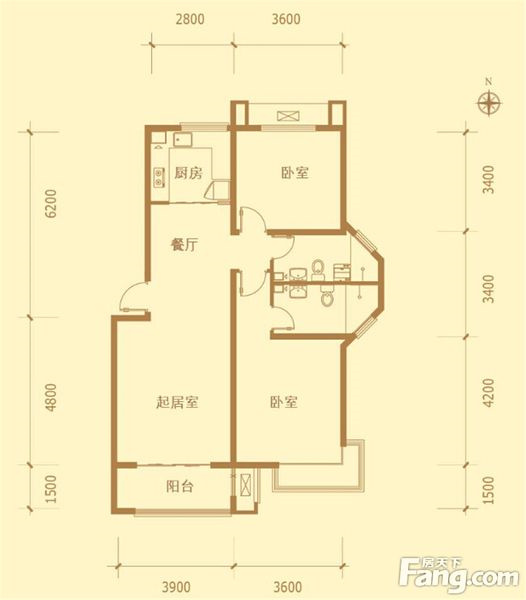 金屋秦皇半島仁晟裝飾戶(hù)型圖